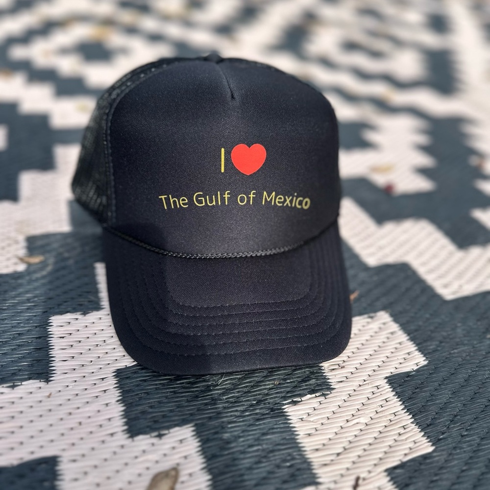 Black 'I Love The Gulf of Mexico' Cap